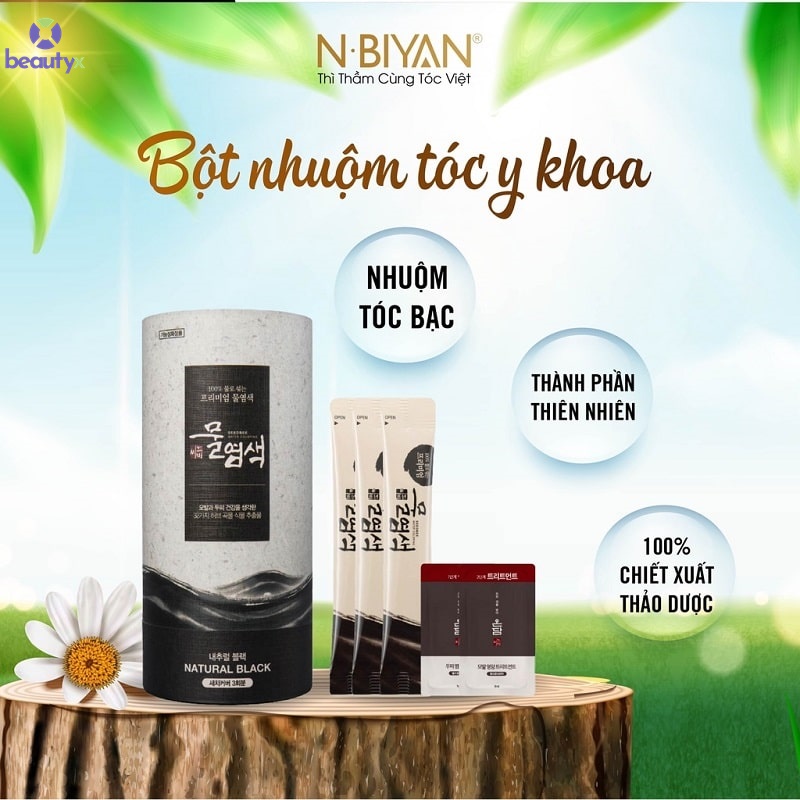 Bột nhuộm tóc y khoa tại Nbiyan