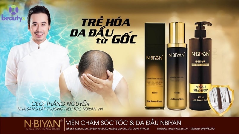 Trẻ hoá da đầu bằng các sản phẩm Nbiyan