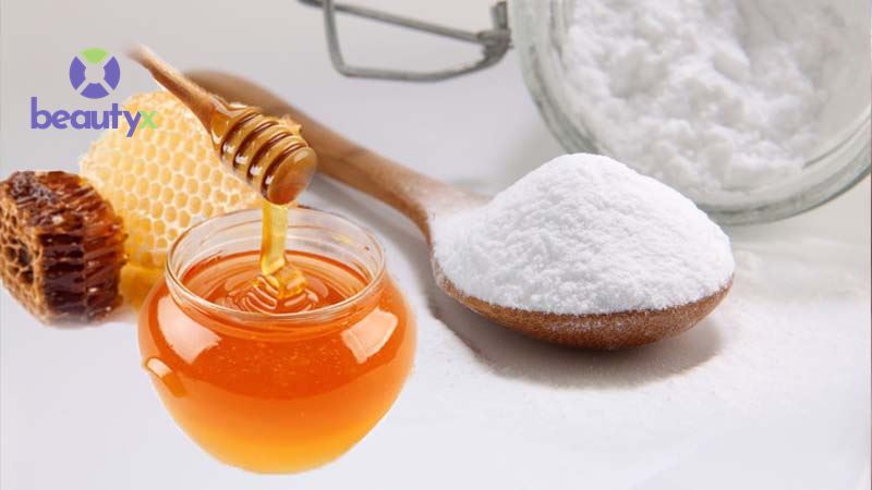 Mặt nạ tẩy da chết từ baking soda và mật ong