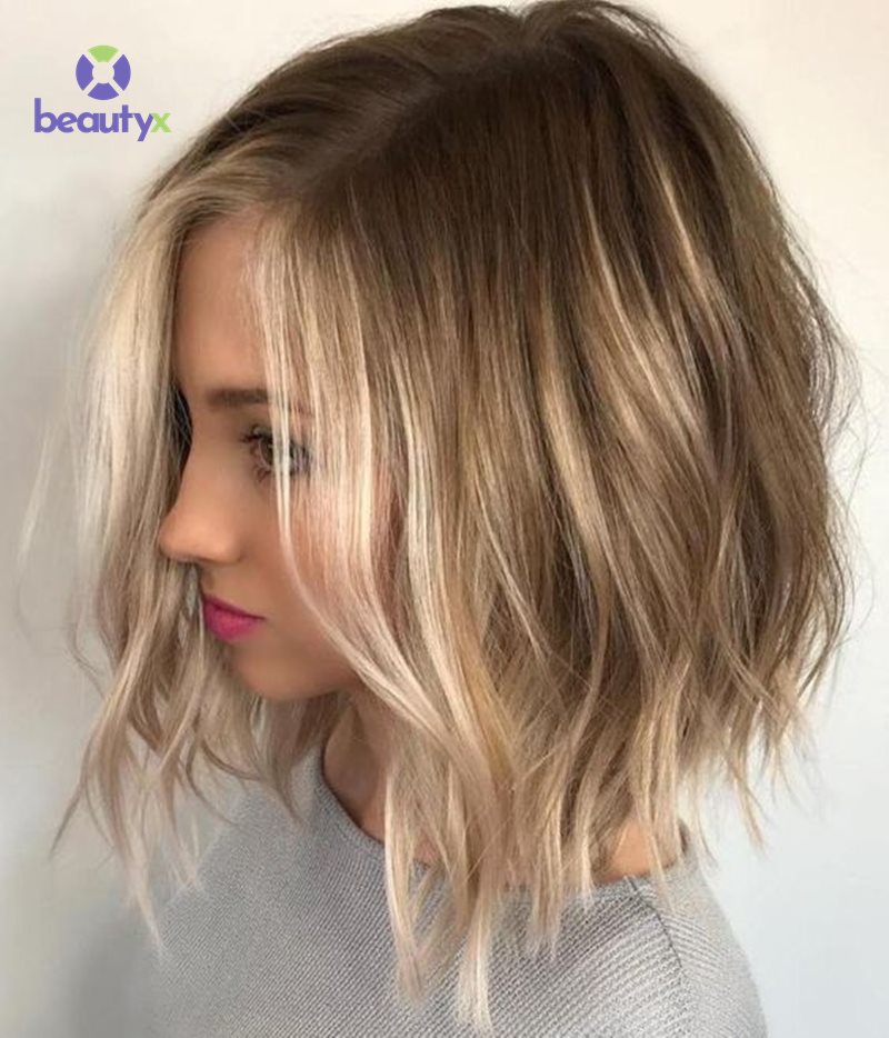 Nhuộm balayage tóc ngắn cá tính