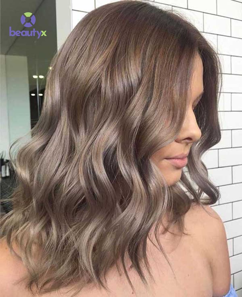 Nhuộm balayage nâu khói