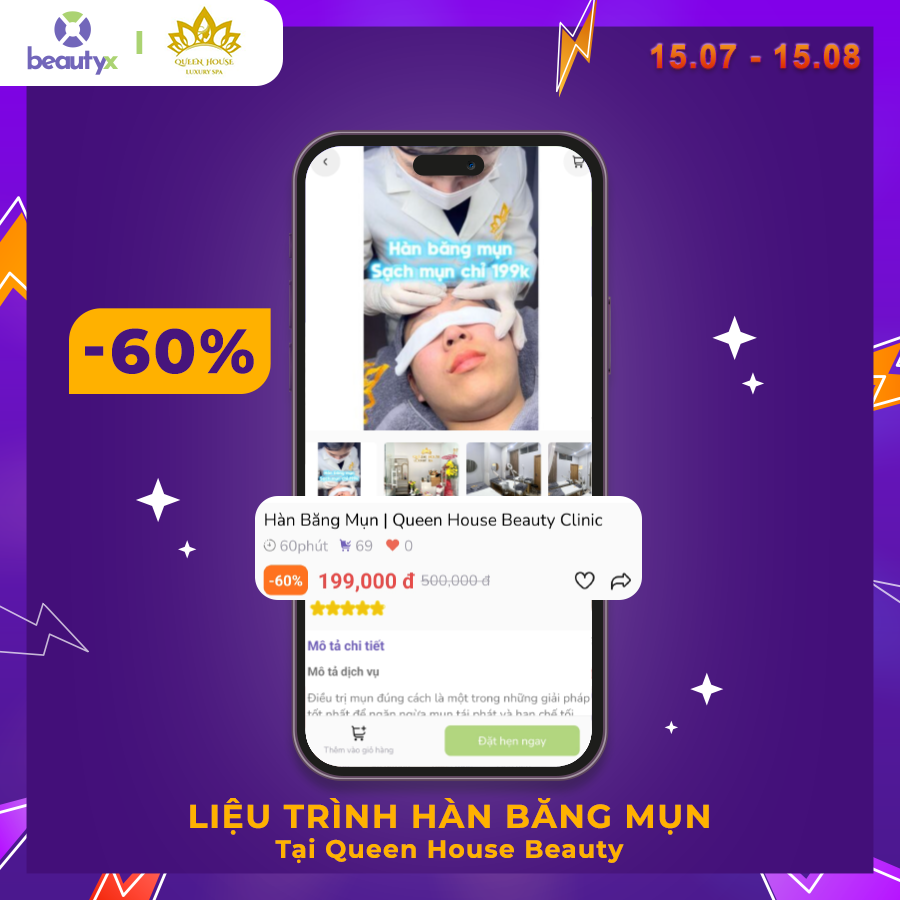 hàn băng mụn giảm 60%