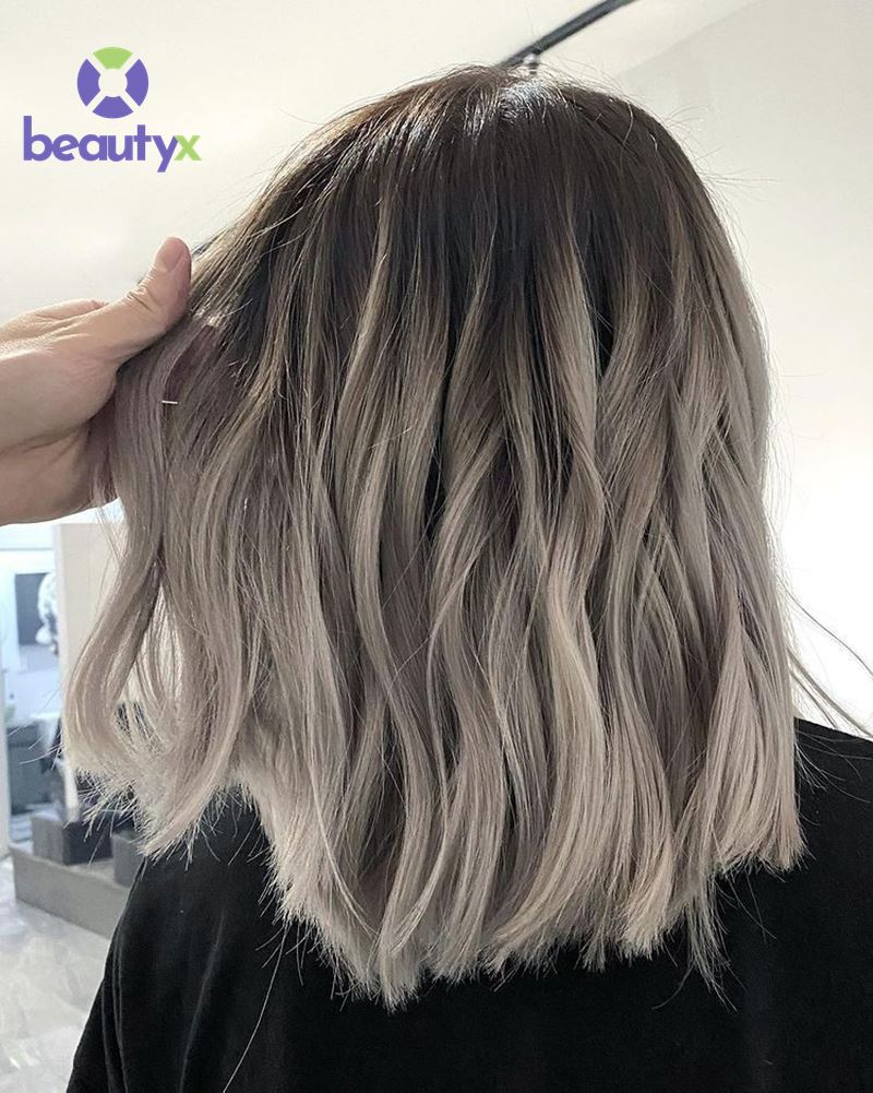 Nhuộm highlight cho tóc ngắn kiểu Ombre