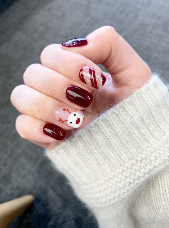 Mẫu nail đẹp cho noel