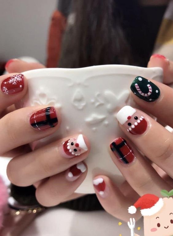 Mẫu nail đẹp cho noel