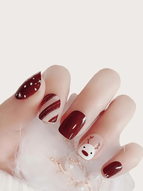 Nail noel đơn giản