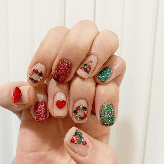 Mẫu nail noel sang chảnh