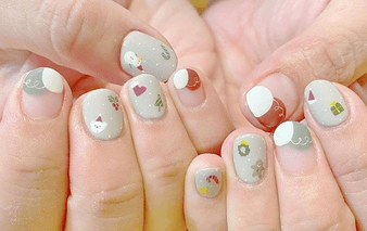 Mẫu nail noel đơn giản