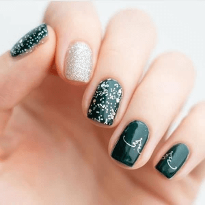 Mẫu nail noel đơn giản