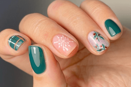 Mẫu nail noel đơn giản