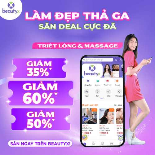 Làm đẹp thả ga săn deal cực đã tại app đặt lịch BeautyX