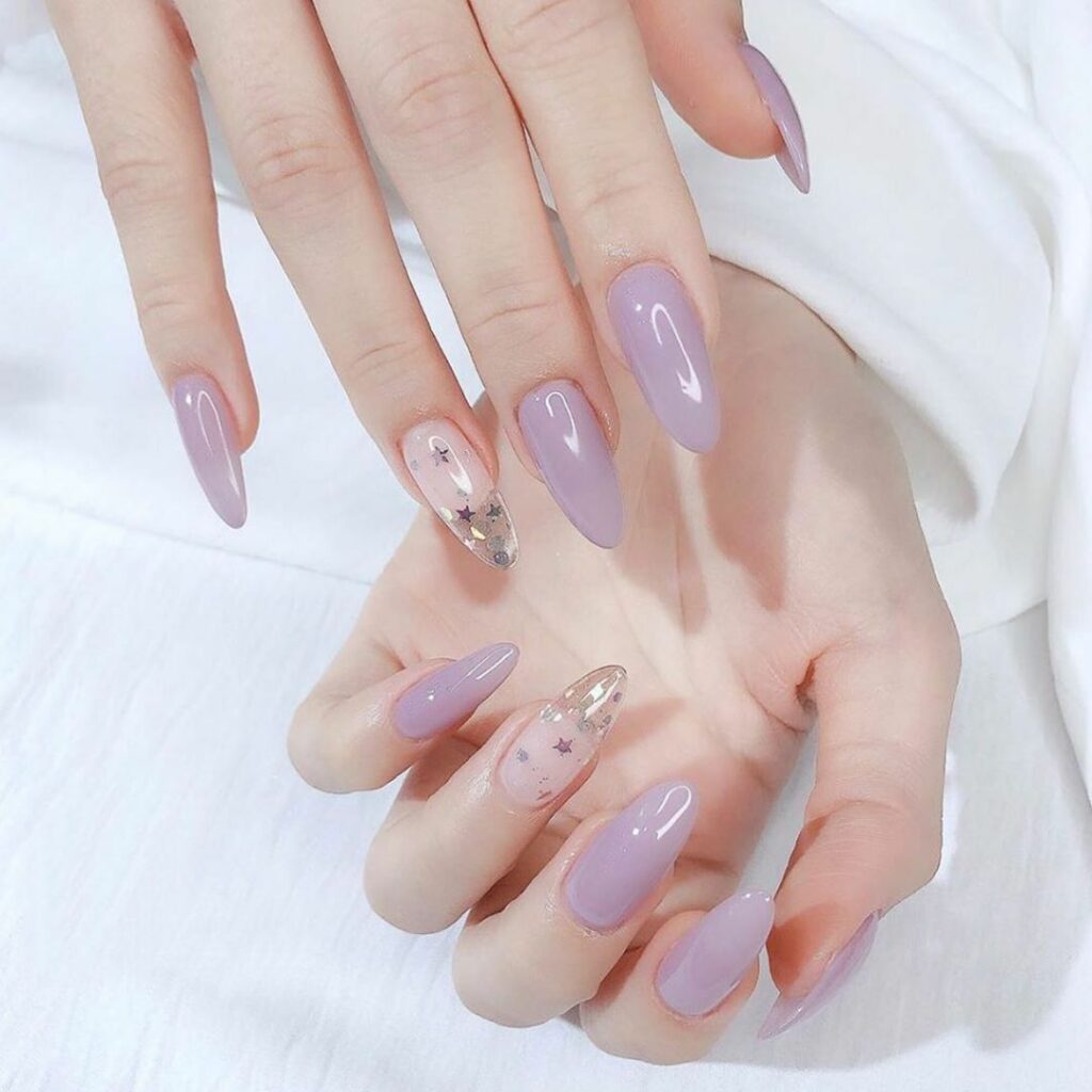 Nail thạch tone tím