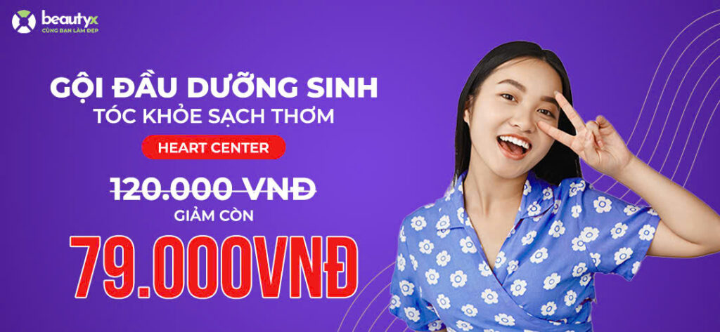 Gội đầu dưỡng sinh tóc khỏe sạch thơm tại Heart Center