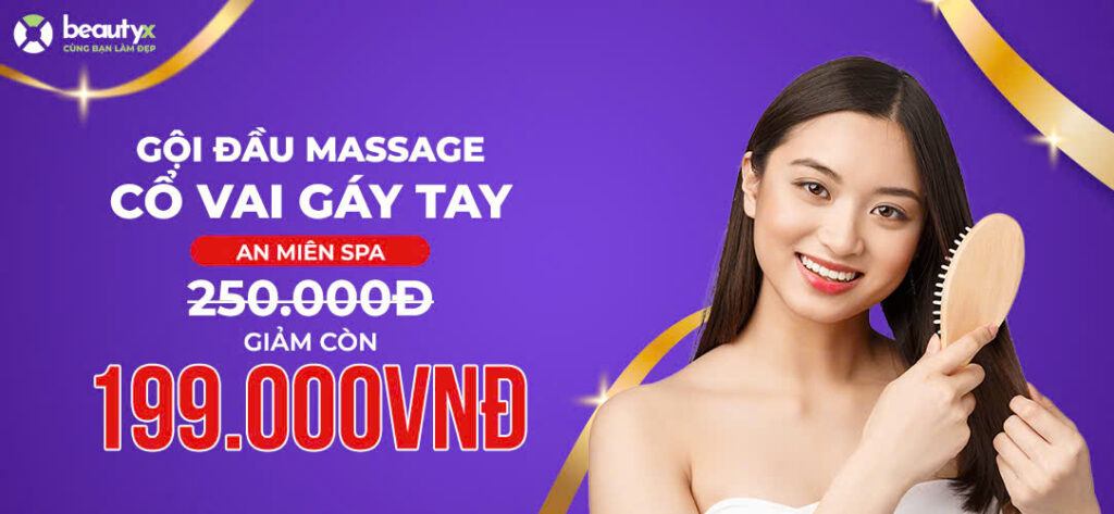 Gội đầu massage cổ vai gáy tại An Miên Spa