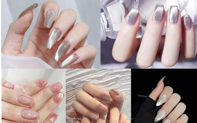 Mẫu nail mắt mèo