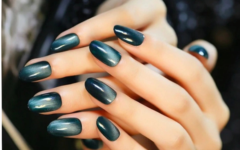 Mẫu nail mắt mèo