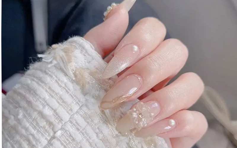 Mẫu nail mắt mèo