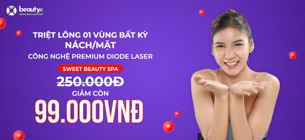 Triệt lông nách tại Sweet Beauty Spa